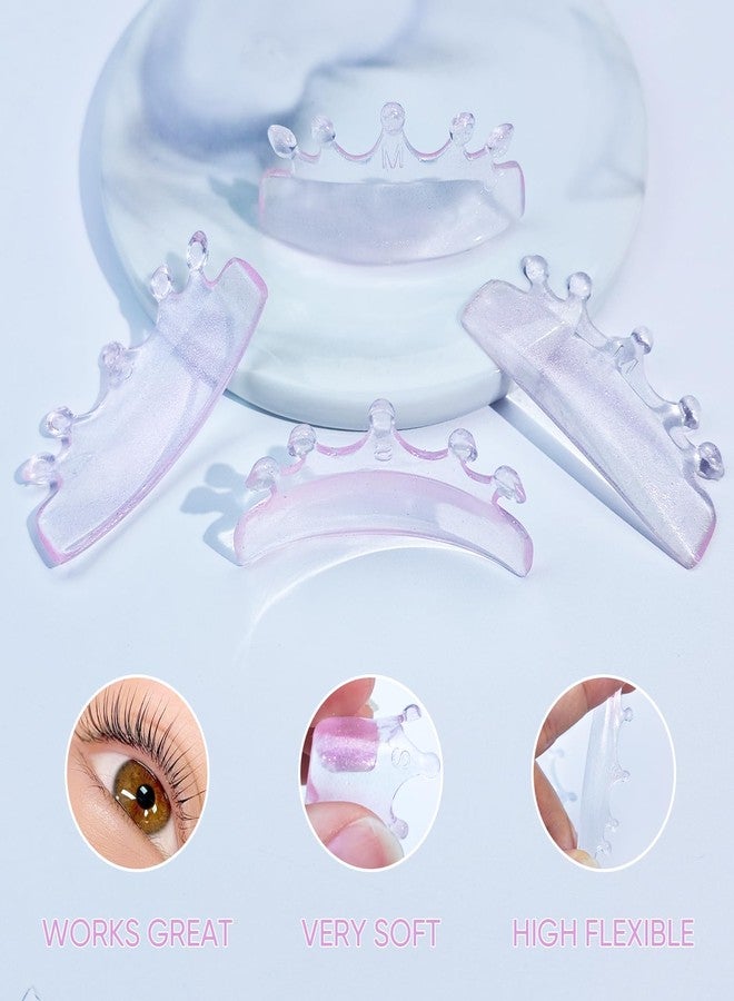 PERMANIA Lash Lift Pads, New Self-Adhesive Super Soft Lash Lift Rods Extreme Eyelash Curler Reusable (Pink) - Image 4