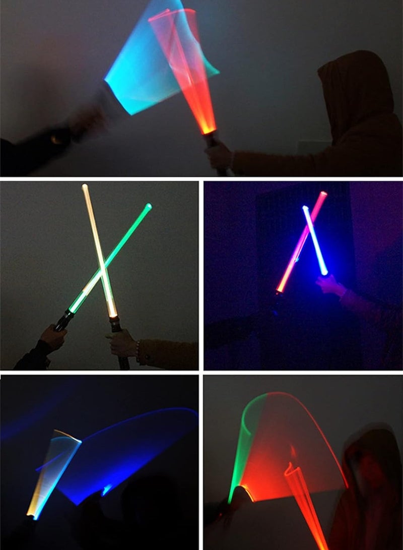 15 Color Lightsaber Metal 15 Color Lightsaber Rechargeable LED Glow Stick Boy Toy-Color:15-color Matte Black Single Sword-boxed - Image 4
