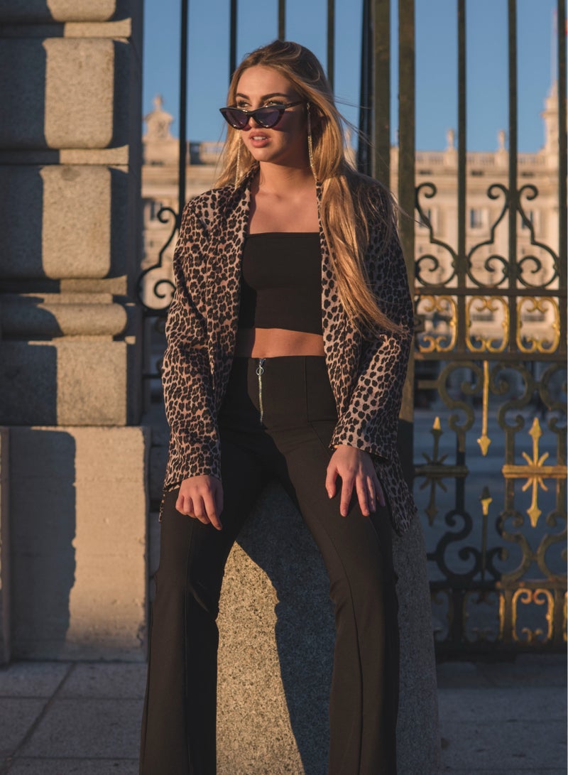 SOL.K Glow-K Sol.K Sunglasses - Pink CR-39 Lenses with Havana Brown Frame, Stainless Steel Detail, Fashionable Design, UV400 Protection - Image 4