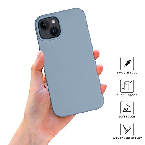 SPRIG Compatible with iPhone 14 Premium SilkTone (Magnetic) Back Cover Drop Tested Shock Proof Mobile Case for Men, Women, Boys and Girls with Camera Protection (Blue Grey) - Image 2