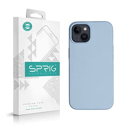 SPRIG Compatible with iPhone 14 Premium SilkTone (Magnetic) Back Cover Drop Tested Shock Proof Mobile Case for Men, Women, Boys and Girls with Camera Protection (Blue Grey) - Image 1