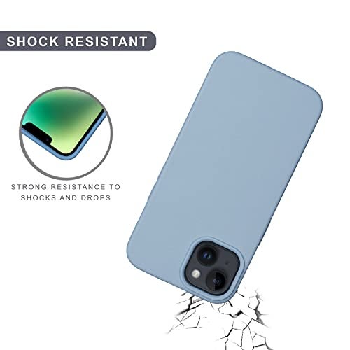 SPRIG Compatible with iPhone 14 Premium SilkTone (Magnetic) Back Cover Drop Tested Shock Proof Mobile Case for Men, Women, Boys and Girls with Camera Protection (Blue Grey) - Image 5