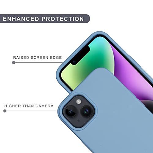 SPRIG Compatible with iPhone 14 Premium SilkTone (Magnetic) Back Cover Drop Tested Shock Proof Mobile Case for Men, Women, Boys and Girls with Camera Protection (Blue Grey) - Image 4