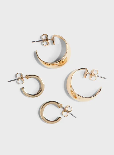 H&M 2 Pairs Hoop Earrings
