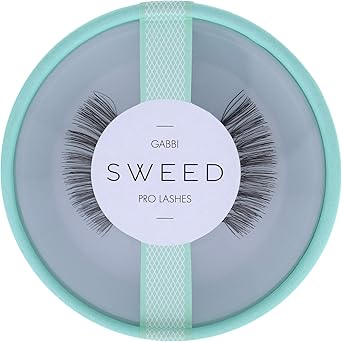 SWEED Sweed Professional False Lashes in Black Style Gabbi Hollywood Volume with Graduated Weightless Length Flexible Clear Band Up to 10 Wears - Image 1