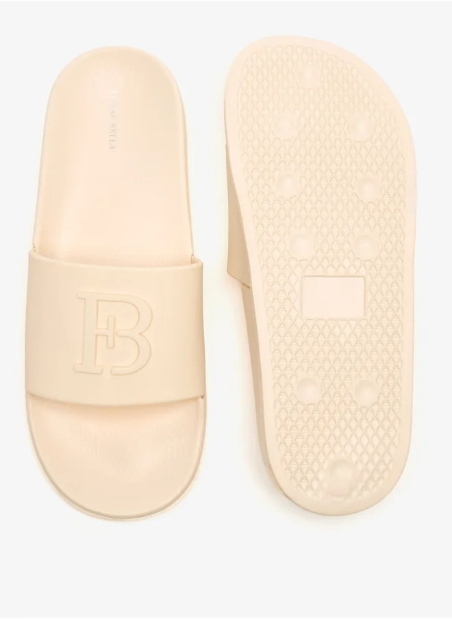 Flora Bella By Shoexpress Textured Slides