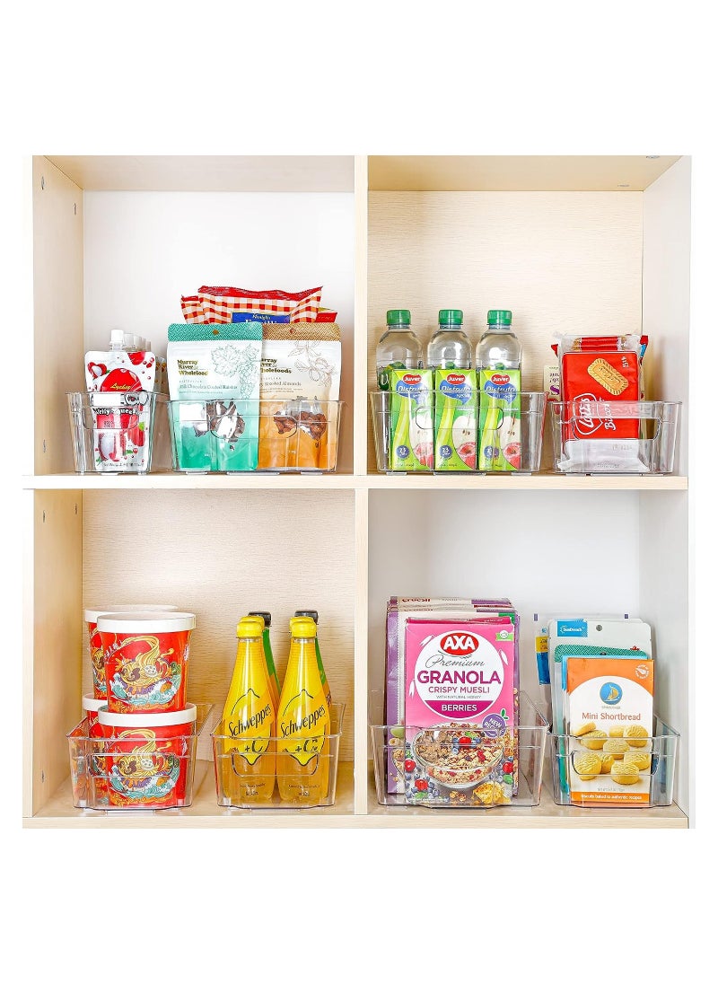 Generic - Refrigerator Organizer Bins - 4 Pcs Clear Plastic Bins - Image 1