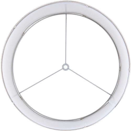 GO&SO Beige Medium Drum Lamp Shade for Table Lamps Floor Lamps- 13 "Top x 13" Bottom x 10 "High(Spider) Oatmeal Linen Shade Replacement Lampshade Barrel Lampshade Fabric -Rustic -1 Pack Easy Assembly - Image 5