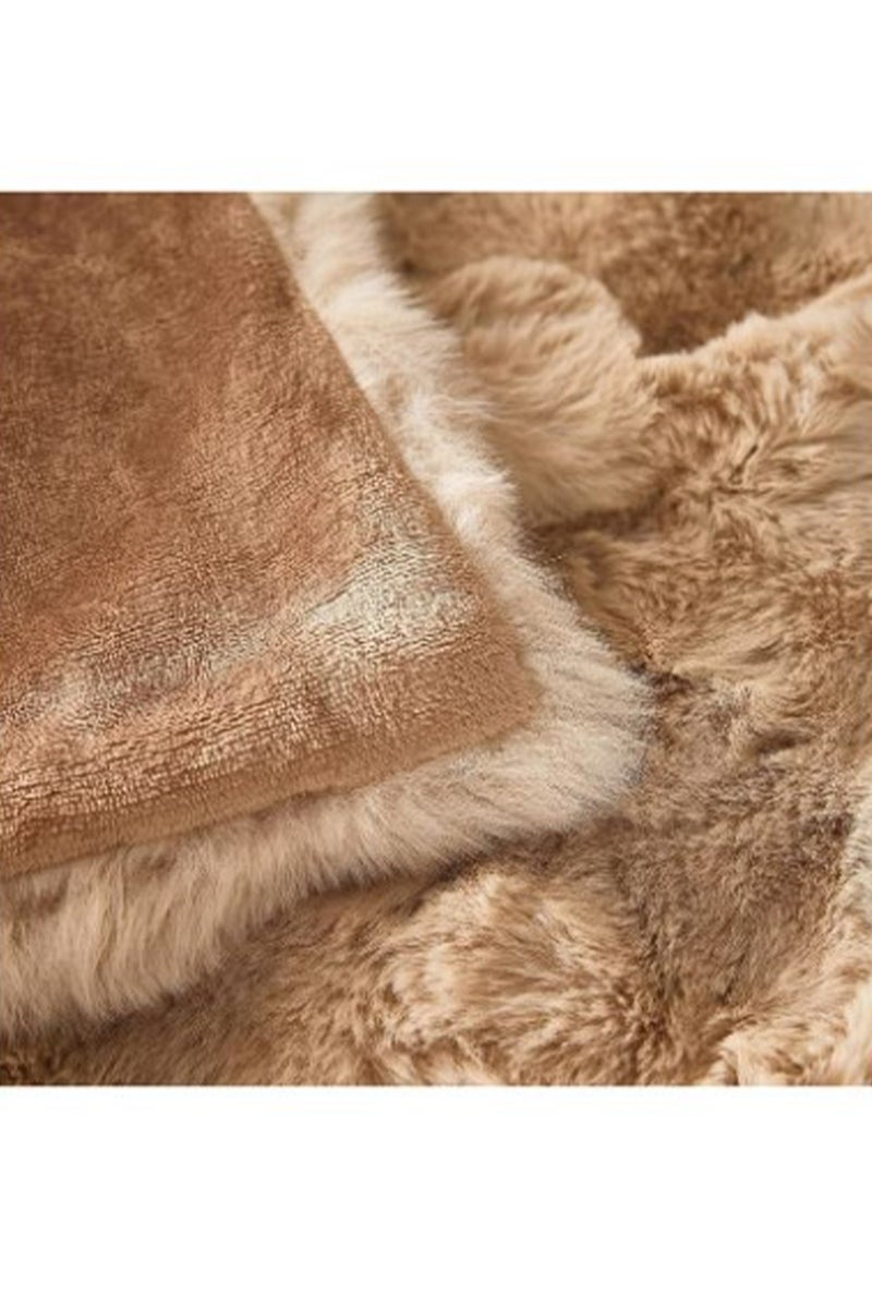 بطانية ناعمة للغاية من الفرو الصناعي - بطانية ناعمة ومريحة للأريكة والسرير - Image 2