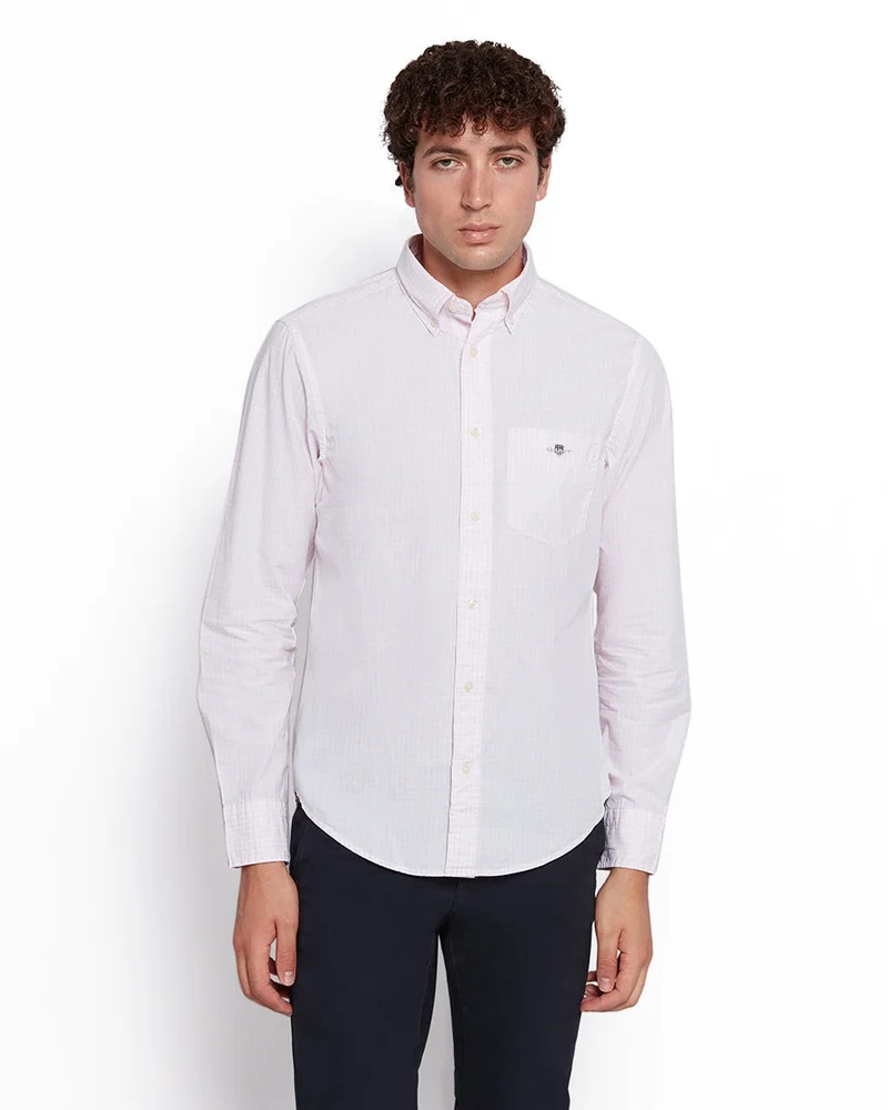 غانت قميص قطني كاروهات رجالي من جانت