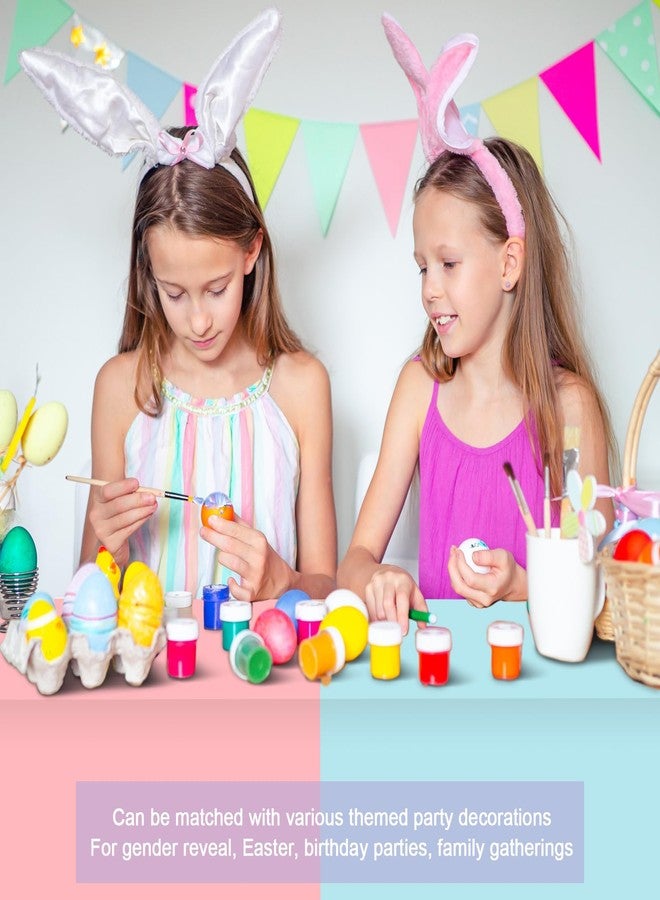VZZNN 24 PCS Pastel Tablecloth 6 Color Disposable Plastic Tablecloth 54x108'' Pastel Table Cloths for Parties Rectangle Table Cover for Baby Shower Bride Shower Easter Birthday Unicorn Party Ice Cream Party - Image 5