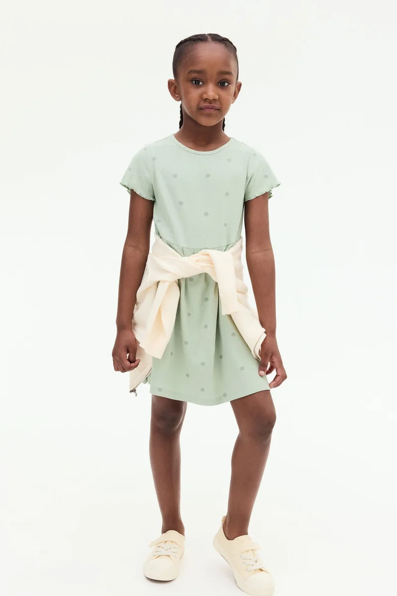 H&M Ribbed jersey dress