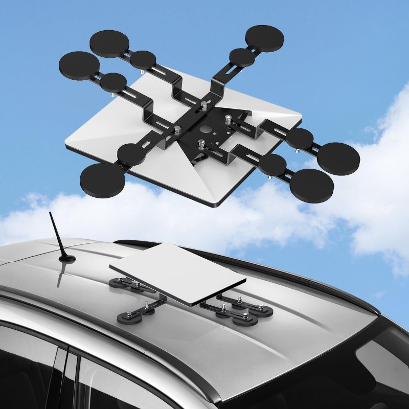 Generic bluedery Starlink Mini Magnetic Roof Mount, Starlink Mounting Kit for Starlink Internet Satellite, 12 Magnetic Bases, Starlink Mount for RV Roof,Car, Compatible with Starlink Standard Mini(V4) Dish  - Image 1
