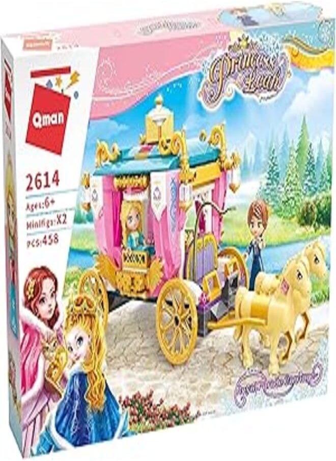 Qman Qman Princess Leah ROYAL PARADE CARRIAGE 2614 458PCS - Lego 