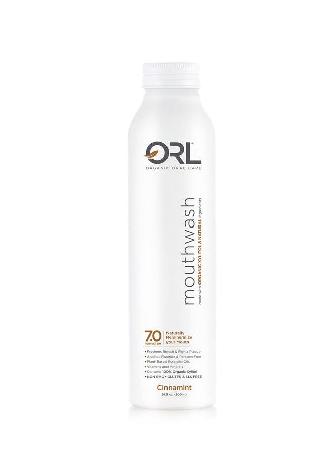 ORL Natural & Organic Mouthwash Uniquely Formulated to Clean Your Mouth Whiten Your Teeth Strengthen Tooth Enamel - Image 1