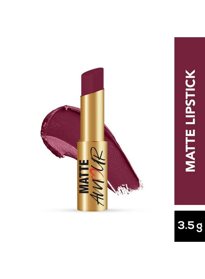 Jaquline USA Matte Amour Matte Lipstick Lightweight Longwear Lipsticks Matte Finish High Coveragehighly Pigmented Cruelty Freeparaben Freevegan (3.5G Self Love 10) - Image 2