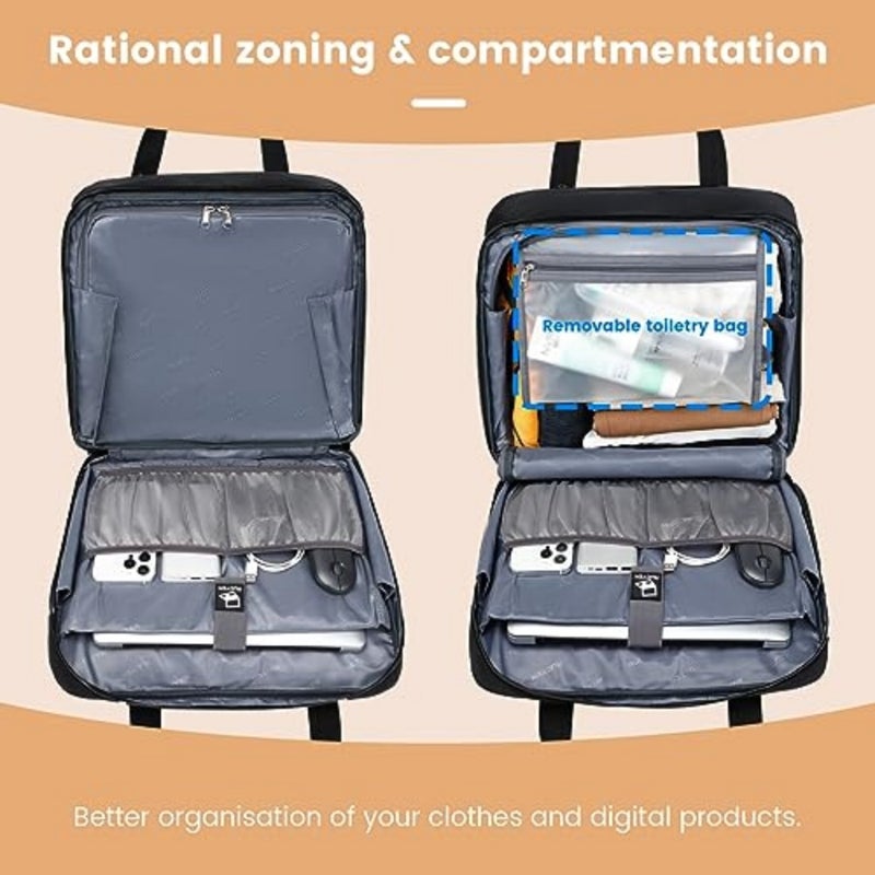 Rolling Laptop Bag, Rolling Briefcase for Men Women, Laptop Briefcase on Wheels, Carry On Bag for Business Travel - Image 3