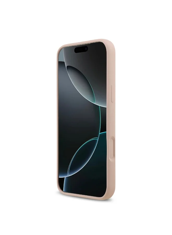 Karl Lagerfeld iPhone 17 Pro Max Case / Liquid Silicone Back Cover With Ikonik NFT Logo - Pink