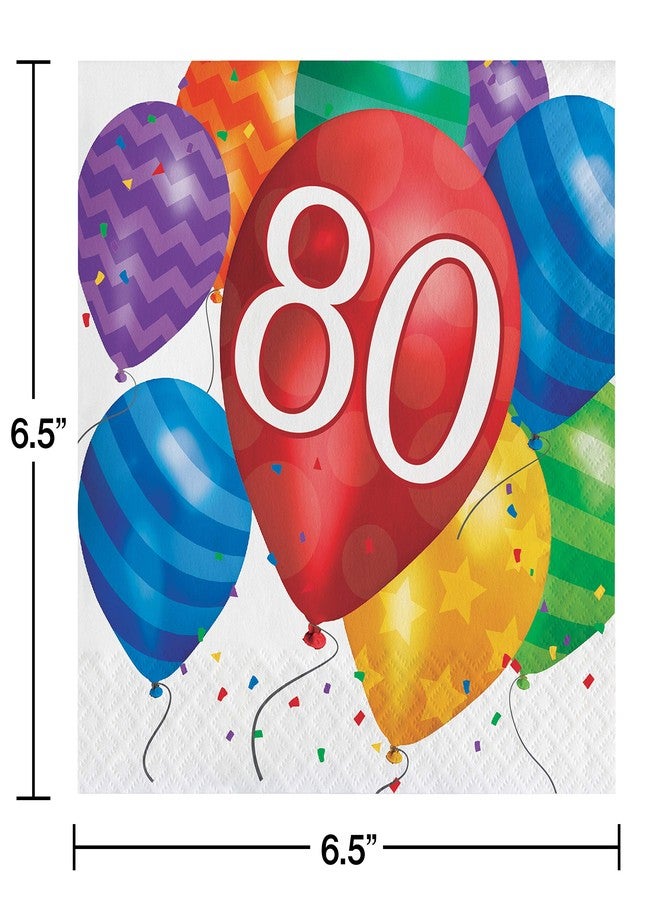 Creative Converting Party Napkins, 80 Balloon Blast - Image 2