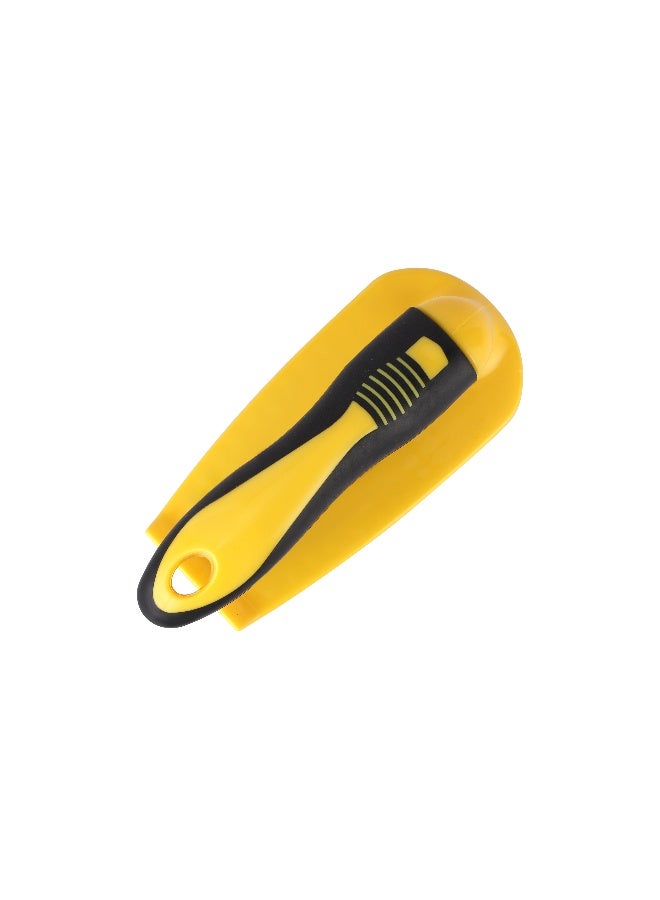 Royalford Floor Brush- RF11190| Scrubbing Brush with Handle| Multi-Purpose Scrub with Bristles for Cleaning Kitchen and Bathroom| Superior Quality Cleaning Brush| Abrasive and Superior Cleaning Power| Strong and Comfortable Grip| Cleaning Supplies| Yellow and black - Image 2