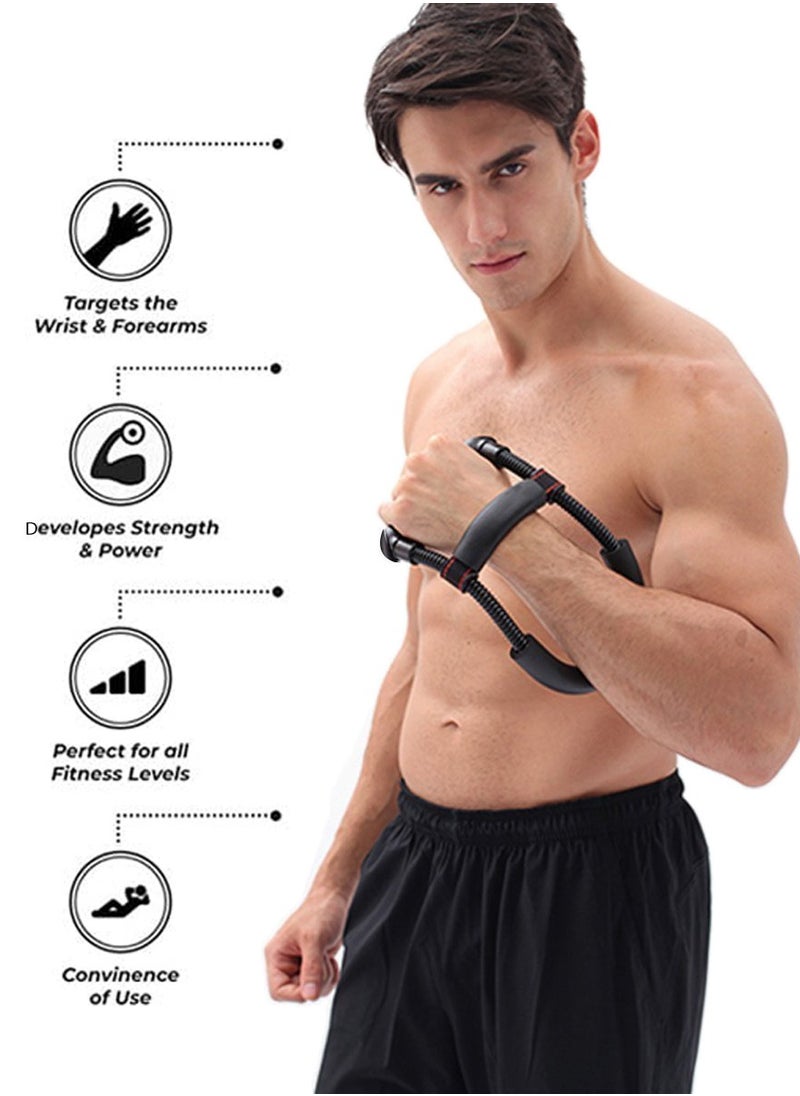 Sports - Forearm Exerciser with Adjustable Tension for Improving Strength, Wrist Exercise Equipment For Biceps Triceps Forearm and Hand Muscle strengthening and Physical Therapy, Biceps Triceps Workout Device - Image 1