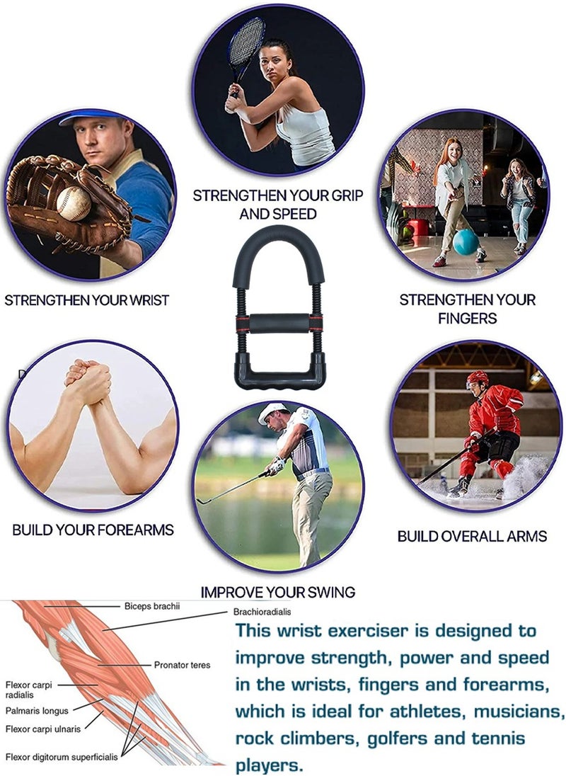 Sports - Forearm Exerciser with Adjustable Tension for Improving Strength, Wrist Exercise Equipment For Biceps Triceps Forearm and Hand Muscle strengthening and Physical Therapy, Biceps Triceps Workout Device - Image 1