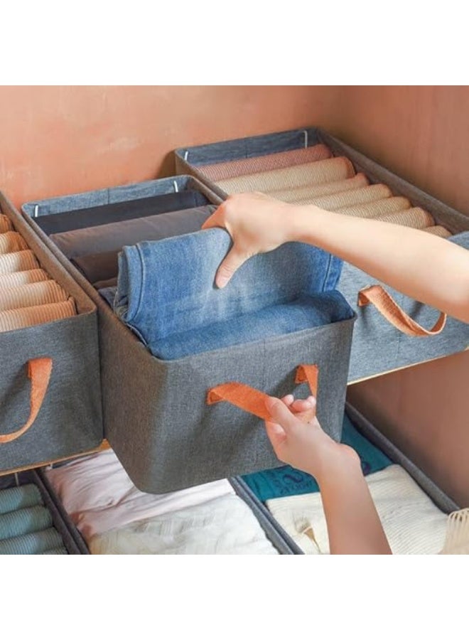 Clothes and belongings organizer box - durable fabric material with metal legs - size 47 x 30 x 19 cm - elegant and strong design for organizing the closet K - Image 4