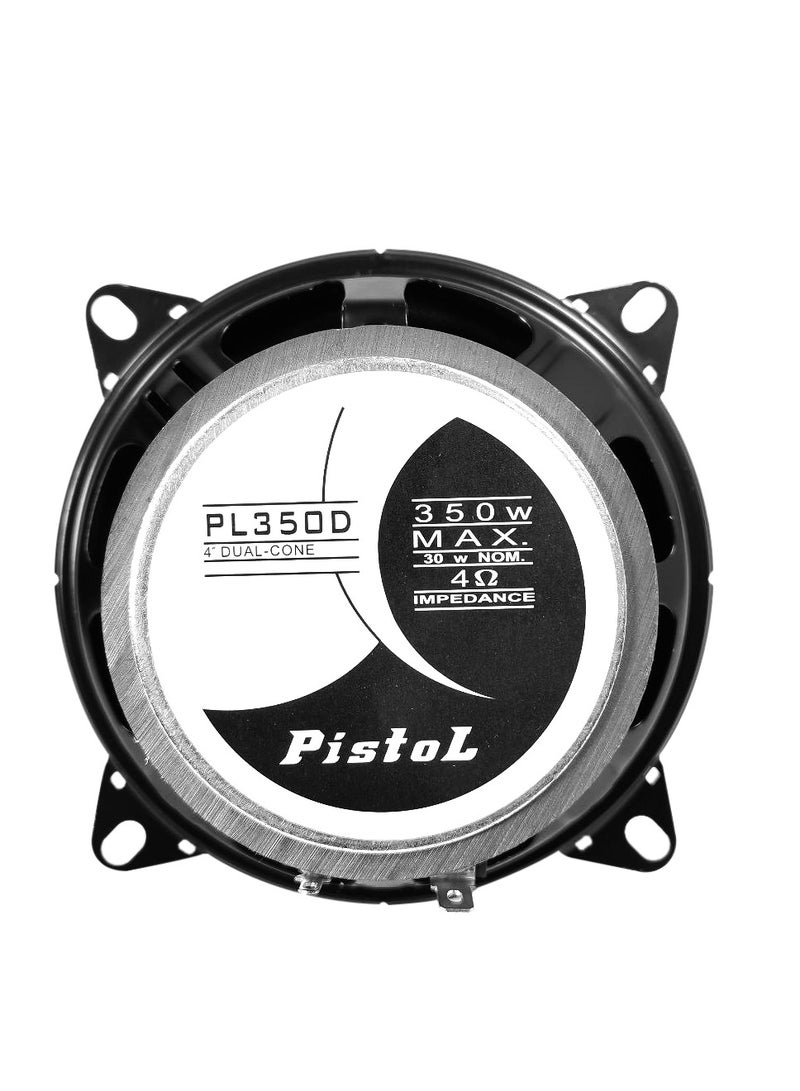 Generic 4 inch Dual Cone Car Speakers, 350W Max Power, High-Quality Sound-PL350D  - Image 4
