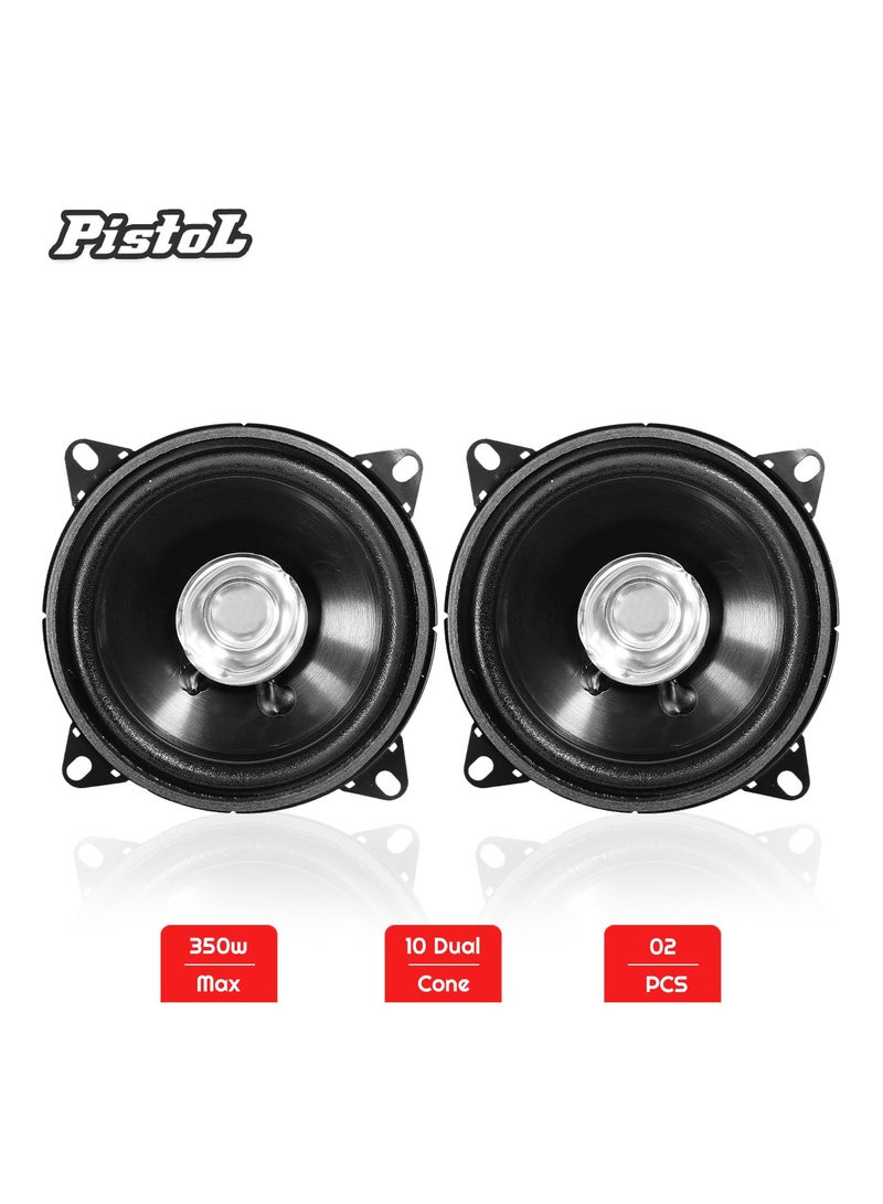 Generic 4 inch Dual Cone Car Speakers, 350W Max Power, High-Quality Sound-PL350D  - Image 1