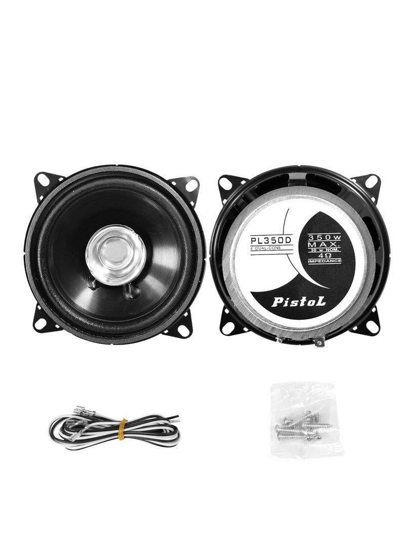 Generic 4 inch Dual Cone Car Speakers, 350W Max Power, High-Quality Sound-PL350D  - Image 5