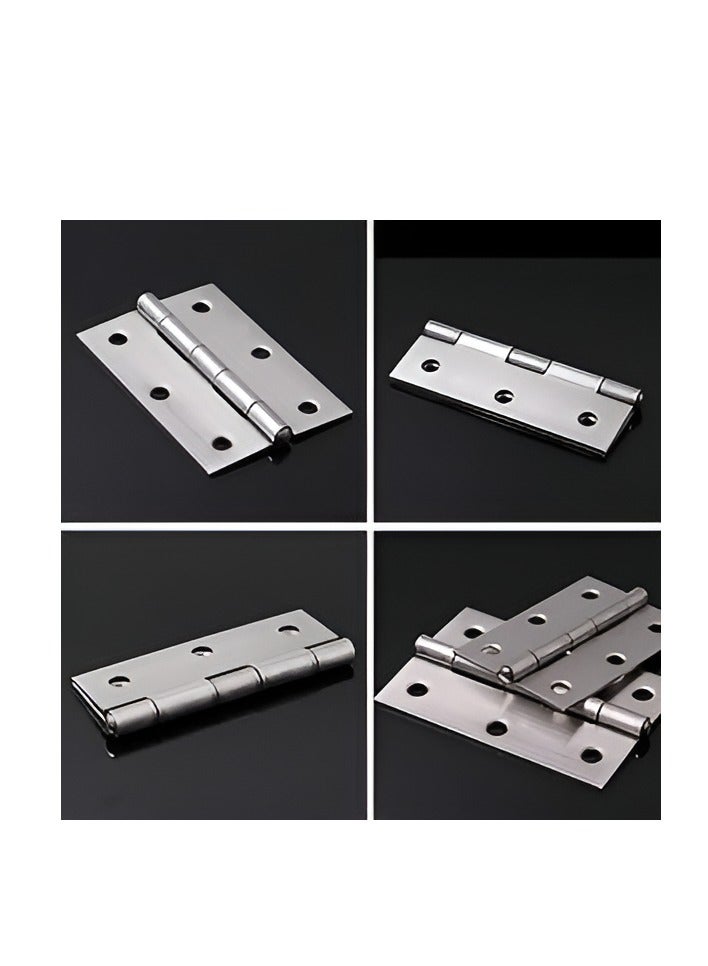 ABBASALI 12Pcs Folding Hinges-Inner Door Butt Hinge with Mounting Screws for Cupboard,Cabinet,Windows JewelleryBox Home Furniture Hardware Cabinets With Screw,MarkerPen,Gloves & Screwdriver (4 inch)  - Image 5