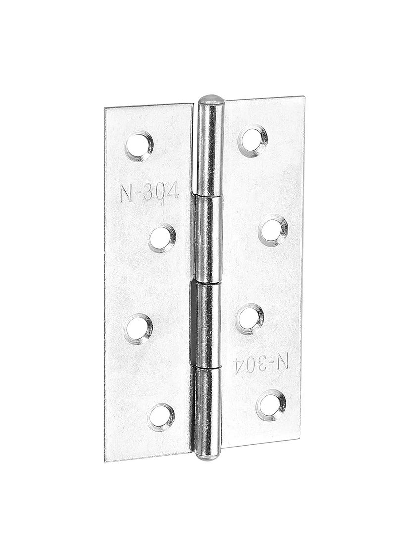 ABBASALI 12Pcs Folding Hinges-Inner Door Butt Hinge with Mounting Screws for Cupboard,Cabinet,Windows JewelleryBox Home Furniture Hardware Cabinets With Screw,MarkerPen,Gloves & Screwdriver (4 inch)  - Image 2