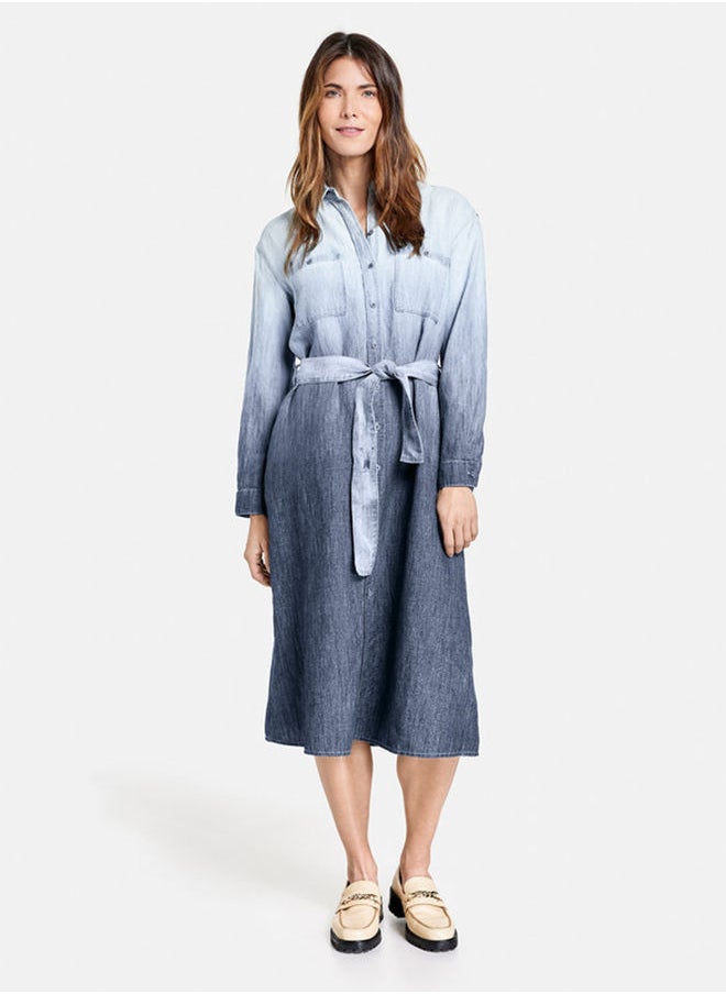 GERRY WEBER فستان جينز مع تدرج الألوان  - Image 1