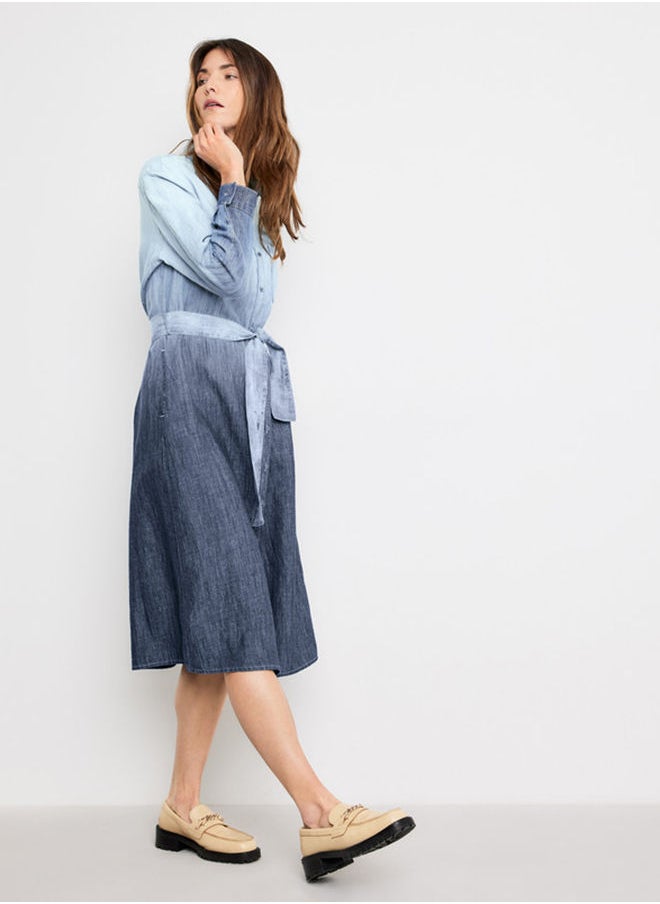 GERRY WEBER فستان جينز مع تدرج الألوان  - Image 2