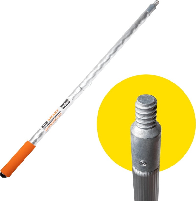 EZ SMART 21ft+ Extension Pole – Extendable Pole Reaches 1 to 16ft, Expandable with Add-a-Pole – Compact, Lightweight, and Durable – Fits Cleaning, Painting, Dusting & Fruit Picker Attachments - Image 1