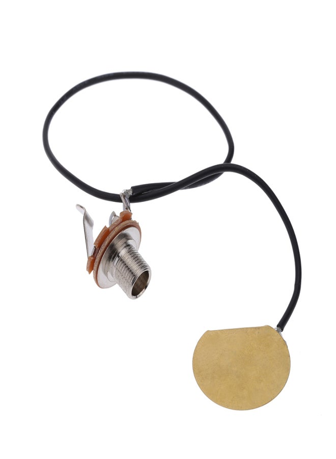 Generic Acoustic Guitar Transducer Pre-Wired Amplifier Piezo Jack Pickup Accessory  - Image 1