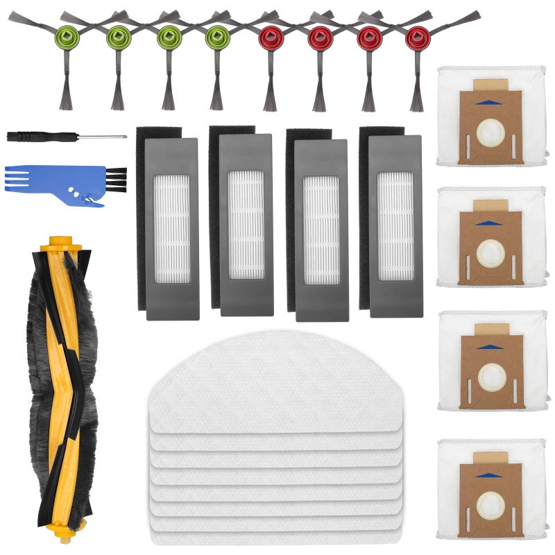 PIGUOAT PIGUOAT Accessory Kit Replacement for Ecovacs DEEBOT OZMO T8 AIVI T8 Max T8 Series N8 Pro N8 Pro Robot Vacuum Cleaner Fit for Yeedi Vac Max Vac Station Robot Vacuum 