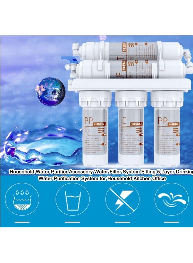 Home Water Purifier, 5-Layer Deep Filter, High-Efficiency Carbon System, Safe Direct Drinking, For Kitchen Daily Application - Image 4