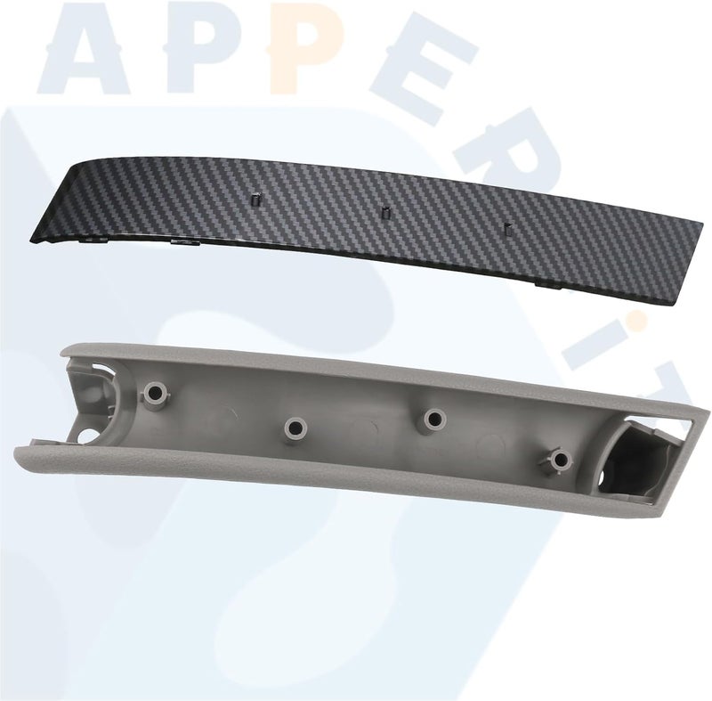 APPERFiT 350Z Door Pull Grip Handle & Carbon Fiber Trim for Nissan 350Z 2003-2005 - Image 3