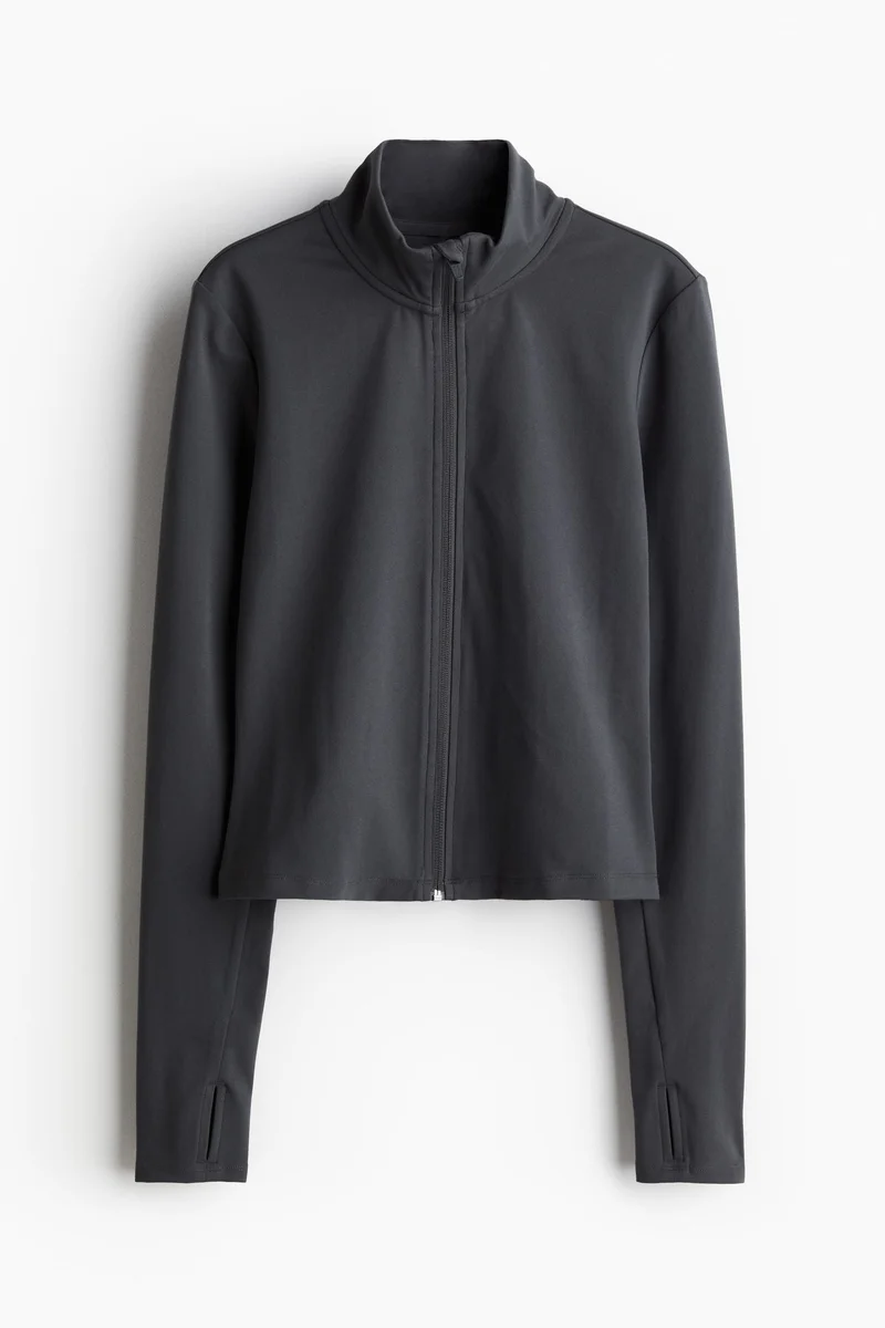 H&M SoftMove™ Zip-through sports jacket