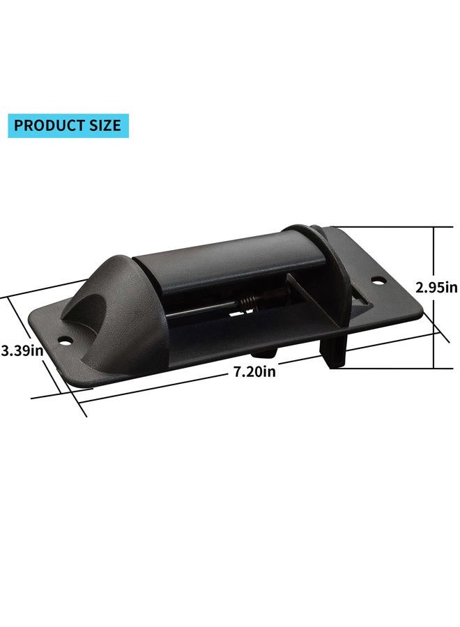 MuHize Rear Driver Side Extended Cab Door Handle - Black Automotive Extended Cab Door Handle, Compatible with 1999-2007 Chevy Silverado / GMC Sierra - Image 5