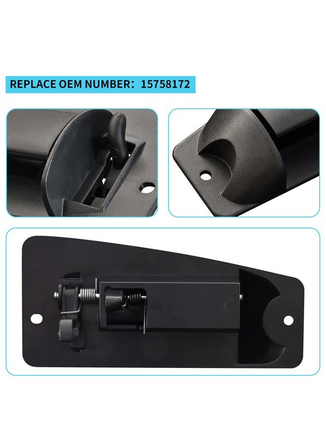 MuHize Rear Driver Side Extended Cab Door Handle - Black Automotive Extended Cab Door Handle, Compatible with 1999-2007 Chevy Silverado / GMC Sierra - Image 3