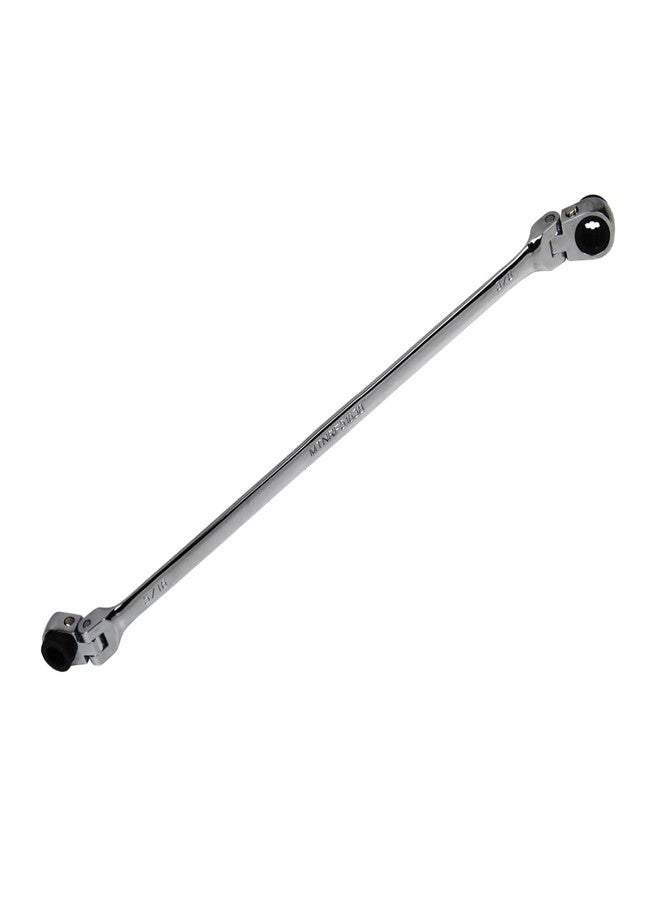 MOUNTAIN 5/16" x 3/8" SAE Double Box Universal Spline Ratcheting Wrench; Reversible, 120 Tooth Design; MTNRF71612 - Image 3