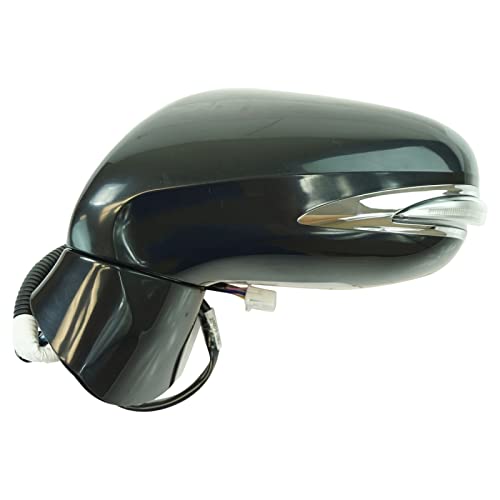 TRQ Driver Side Mirror Power Heated Paint to Match Smooth Black Compatible with 2010-2012 Lexus ES350 LX1320135 - Image 3