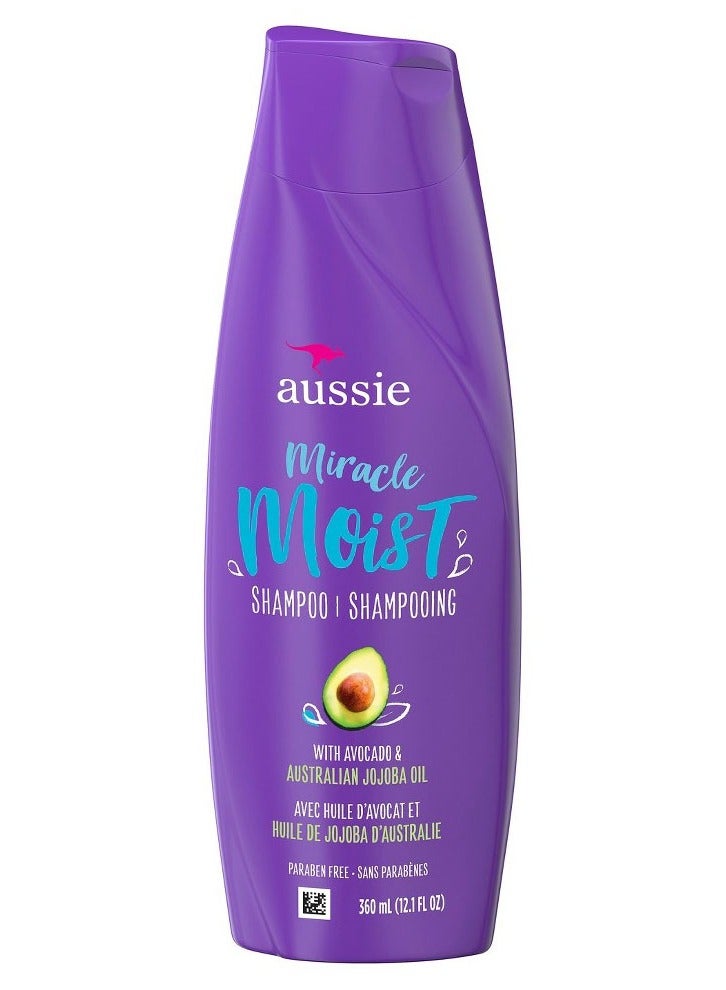 Aussie Active Moisture Shampoo, with Avocado Oil and Australian Jojoba Oil, 360ml