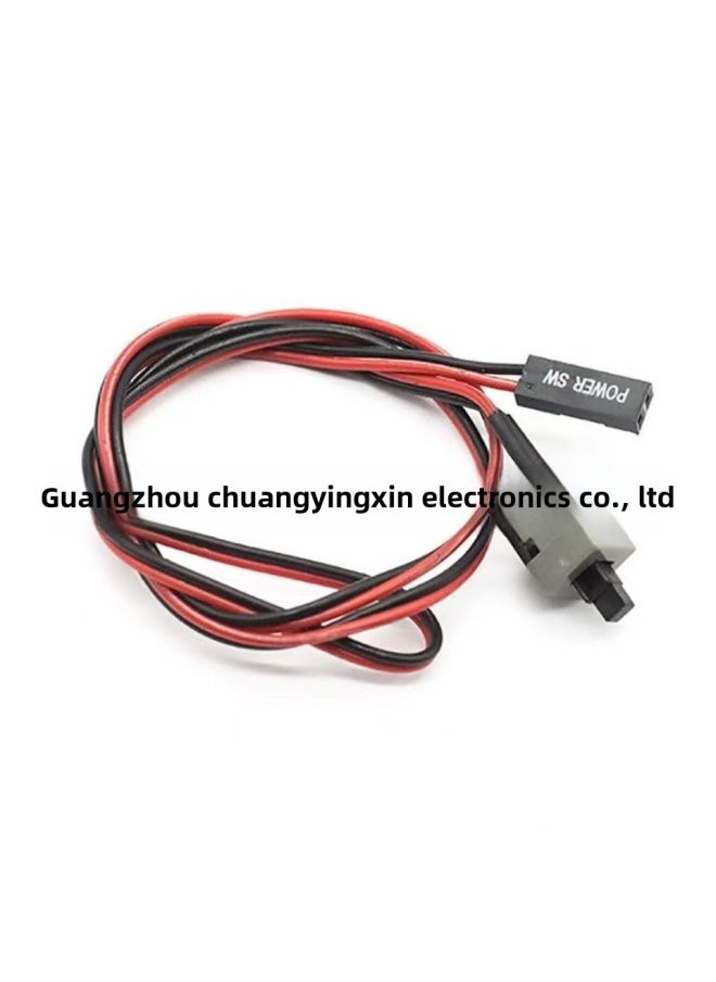 Generic Chassis Switch Line POWER SW Computer POWER Button 50CM Long Assembly Host Universal Restart RESET-Color:50CM  - Image 1