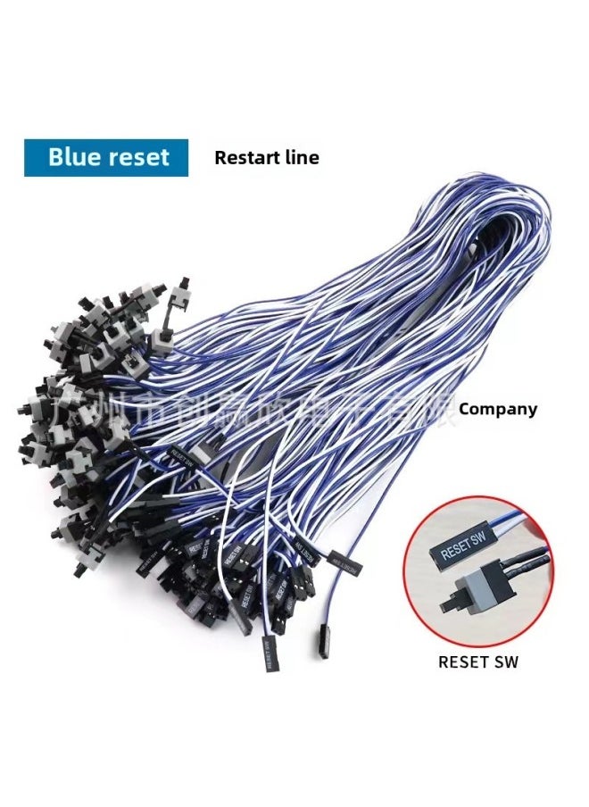 Generic Chassis Switch Line POWER SW Computer POWER Button 50CM Long Assembly Host Universal Restart RESET-Color:50CM  - Image 3