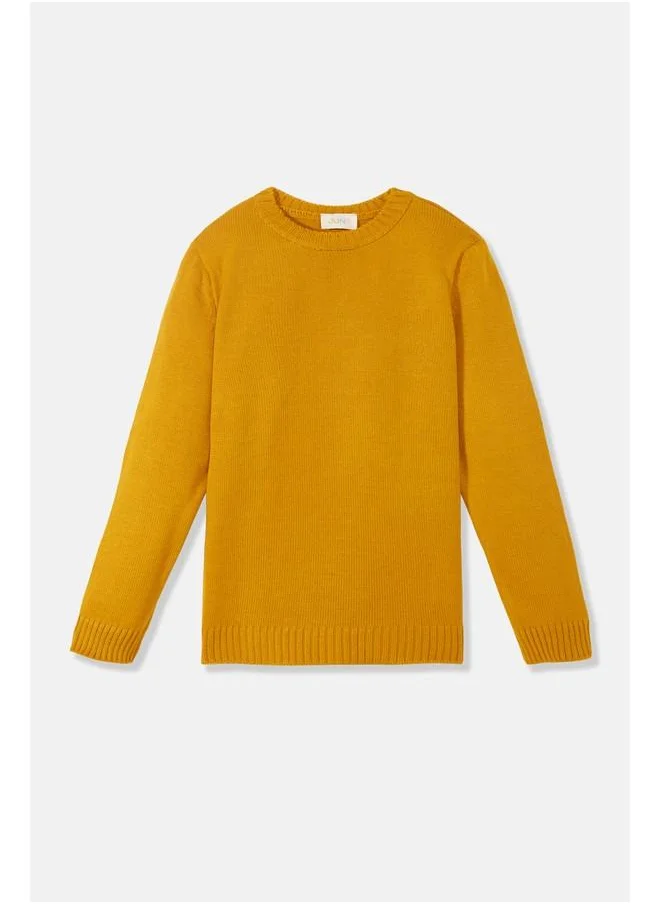 جون June Kids Basic Sweater Dark Yellow