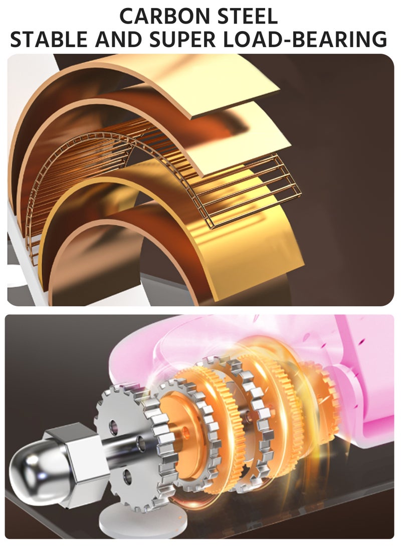 iPad Stand, 360° Rotating Base, Foldable and Adjustable Height, Easy to Carry, Suitable for Computers, Tablets, E-Readers - Image 5