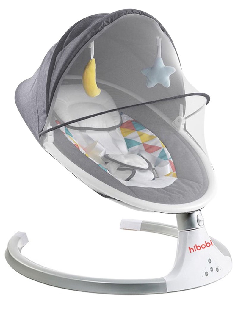 Baby Swing for Infants,Comfort Cradling Baby Rocker Portable Newborn Electric Rocking Chair with Music and Mosquito Net,Gray - pzsku/ZDEB41D667843AE07B8BEZ/45/_/1707141096/8d5fe6ad-8ee8-4c73-92b2-439bfc4f8d1d